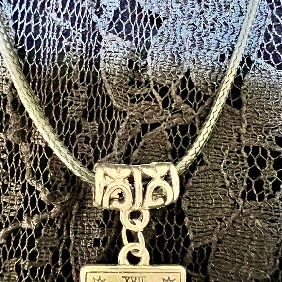 Tarot Card “The Star” Pendant Necklace with Star Charm at back of neck - Picture 9 of 15